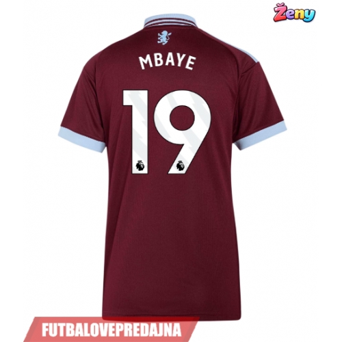 Lacne Ženy Futbalové dres Aston Villa Ibrahim Mbaye #19 2026-27 Krátky Rukáv - Domáci